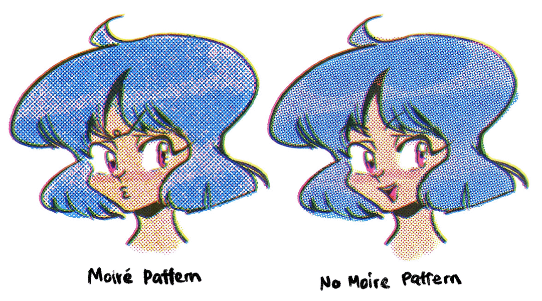 Moiré vs Non-Moiré Pattern Comparison